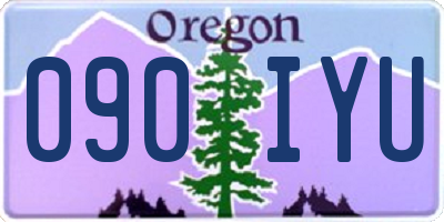 OR license plate 090IYU
