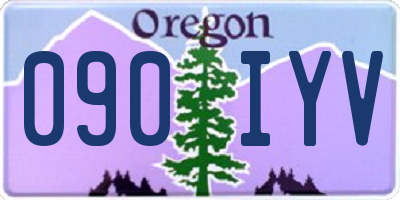 OR license plate 090IYV