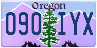 OR license plate 090IYX