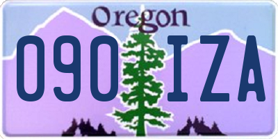 OR license plate 090IZA