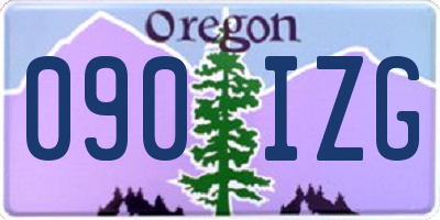 OR license plate 090IZG