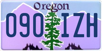 OR license plate 090IZH