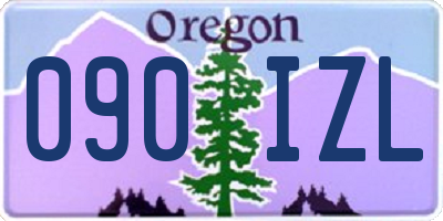 OR license plate 090IZL