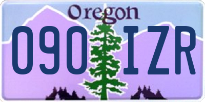OR license plate 090IZR