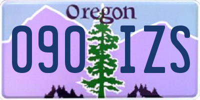 OR license plate 090IZS