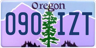 OR license plate 090IZT