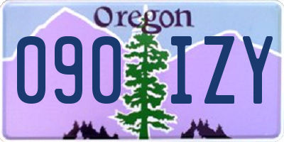 OR license plate 090IZY