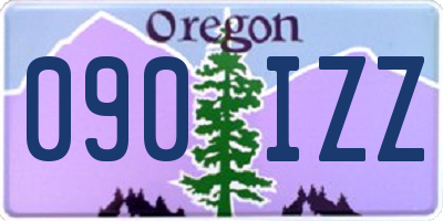 OR license plate 090IZZ