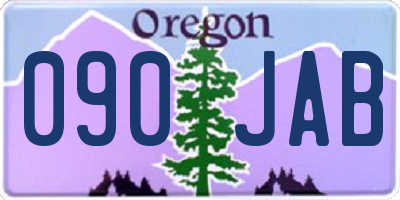 OR license plate 090JAB