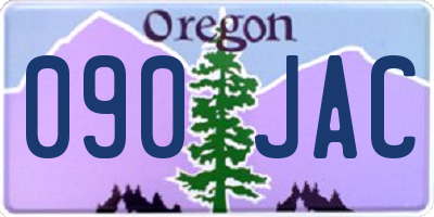 OR license plate 090JAC
