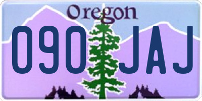 OR license plate 090JAJ