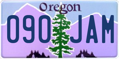OR license plate 090JAM