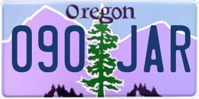 OR license plate 090JAR