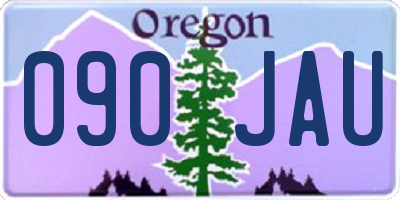 OR license plate 090JAU