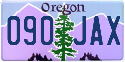 OR license plate 090JAX