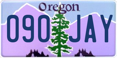 OR license plate 090JAY