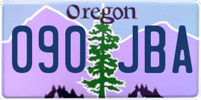 OR license plate 090JBA