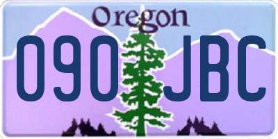 OR license plate 090JBC