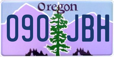OR license plate 090JBH