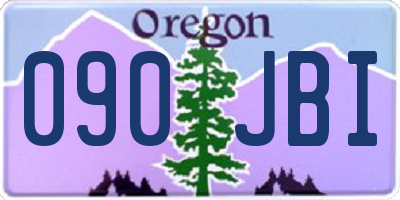 OR license plate 090JBI