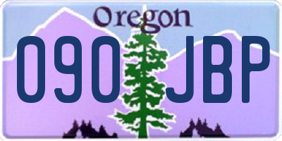 OR license plate 090JBP