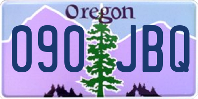 OR license plate 090JBQ