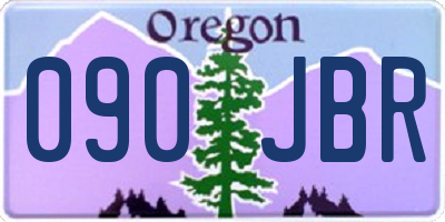 OR license plate 090JBR