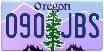 OR license plate 090JBS