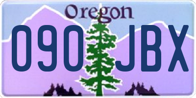 OR license plate 090JBX