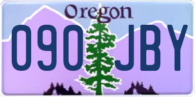 OR license plate 090JBY
