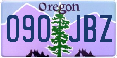 OR license plate 090JBZ