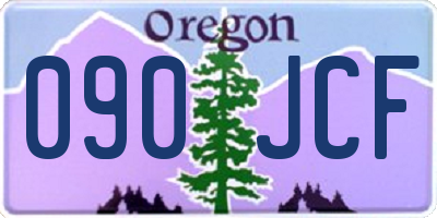 OR license plate 090JCF