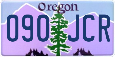 OR license plate 090JCR