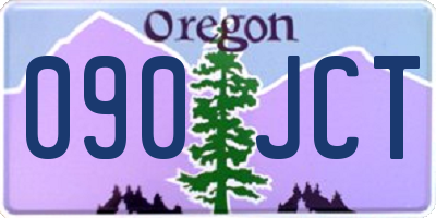 OR license plate 090JCT