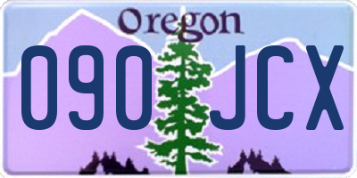 OR license plate 090JCX