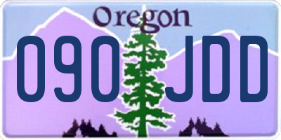 OR license plate 090JDD