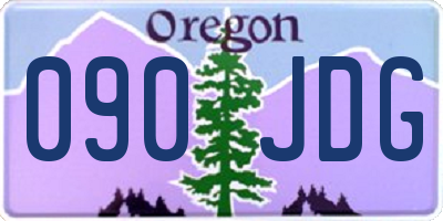 OR license plate 090JDG
