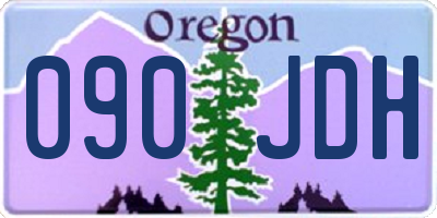 OR license plate 090JDH