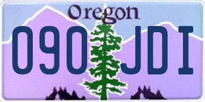 OR license plate 090JDI