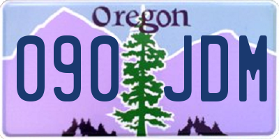 OR license plate 090JDM