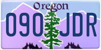 OR license plate 090JDR