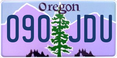 OR license plate 090JDU