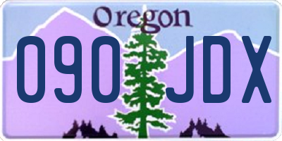 OR license plate 090JDX