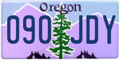 OR license plate 090JDY