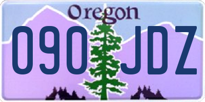 OR license plate 090JDZ