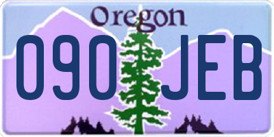 OR license plate 090JEB