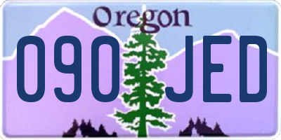 OR license plate 090JED