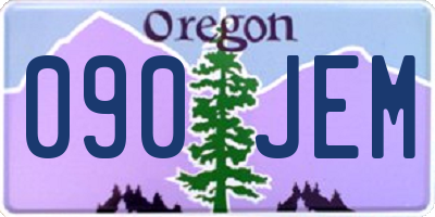 OR license plate 090JEM