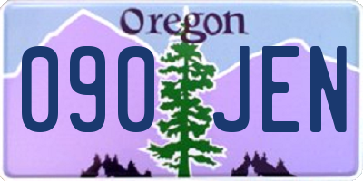 OR license plate 090JEN