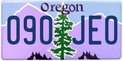 OR license plate 090JEO